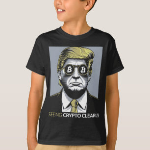 T-shirt Voir Crypto Clairement Bitcoin Trump Humour