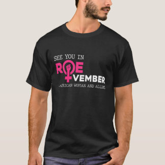 T-shirt Voir Dans ROEvember Américaine Femme Et Alliés Quo