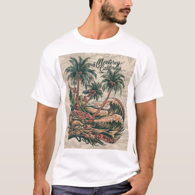 T-SHIRT VOIR DESIGN PLAGE (Devant)