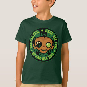 T-shirt Voir, Entendre et Dire tout Mal Singe