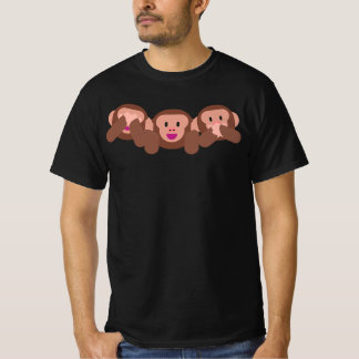 T-shirt Voir Hear & Speed No Emojis 🐵 Emojis Shirt