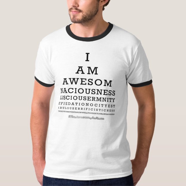T-shirt Voir la chemise impressionnante de diagramme (Devant)