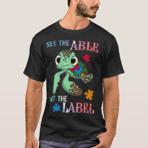 T-shirt Voir La Table Pas Le Étiquette Cute Autistic Award