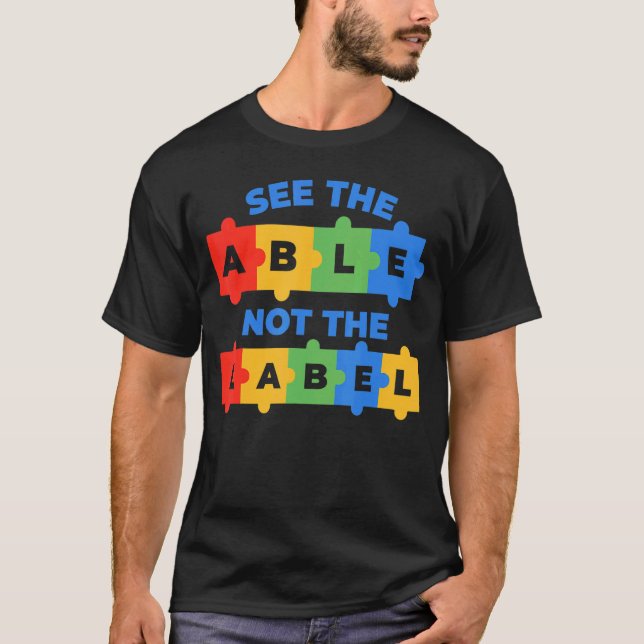 T-shirt Voir L'Able Pas Le Étiquette 2 (Devant)