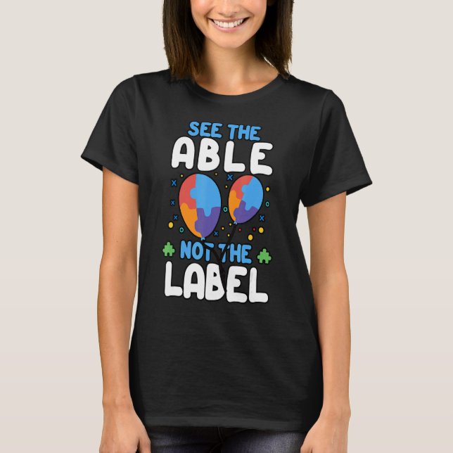 T-shirt Voir L'Able Pas Le Mois De La Sensibilisation sur  (Devant)