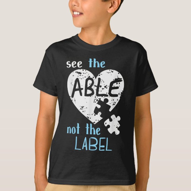 T-shirt Voir L'Able Pas Le Mois De La Sensibilisation sur  (Devant)