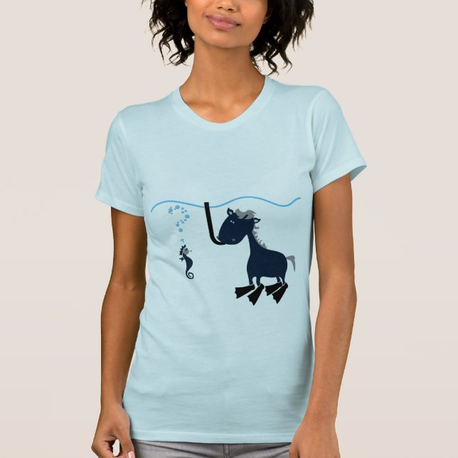 T-shirt Voir le cheval ? (Devant)