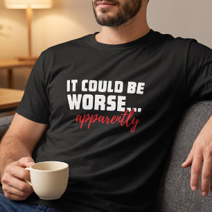 T-shirt Voir Le Côté Lumineux Phrase Sarcastique