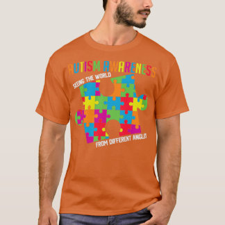 T-shirt Voir Le Monde D'Angles Différents Autisme Awar