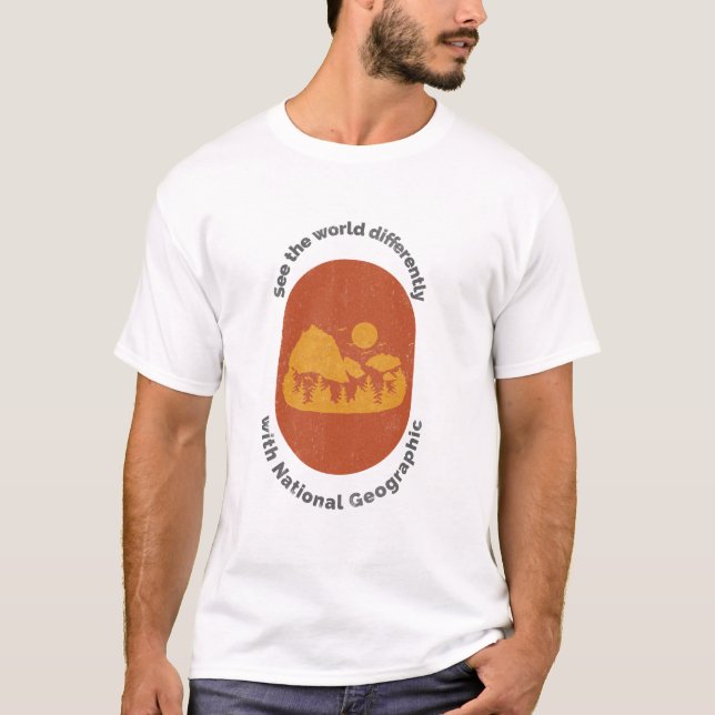 T-shirt Voir le monde différemment avec National Geographi (Devant)