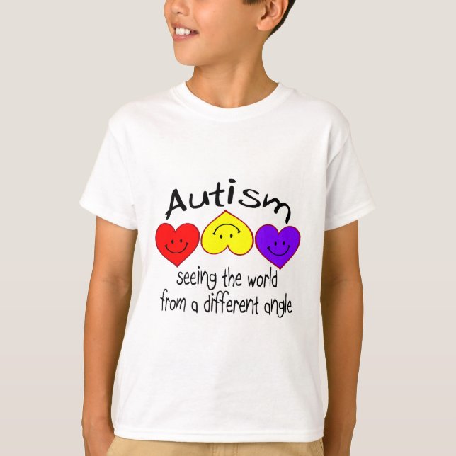T-shirt Voir Le Monde D'Un Angle Différent (Hrts) (Devant)