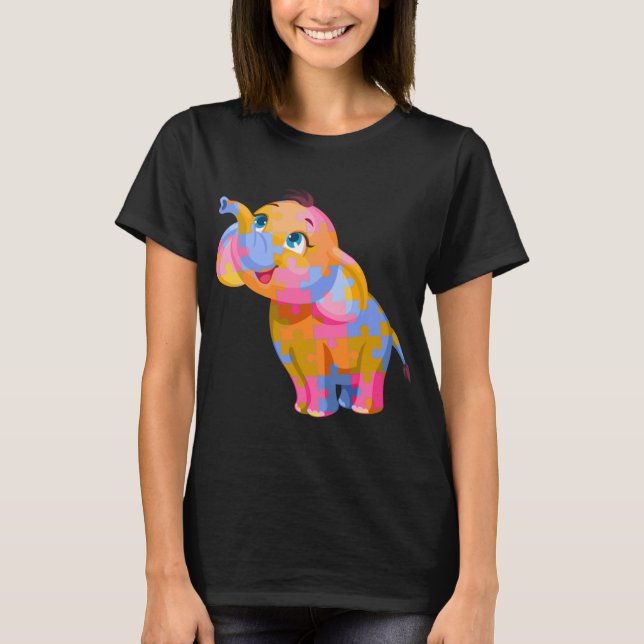 T-shirt Voir Le Monde D'Un Autisme D'Angle Différent Consc (Devant)