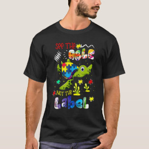 T-shirt Voir les capacités et non l'étiquette Mignon tortu