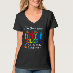 T-shirt Voir les couleurs vraies Pourquoi je t'aime Sensib