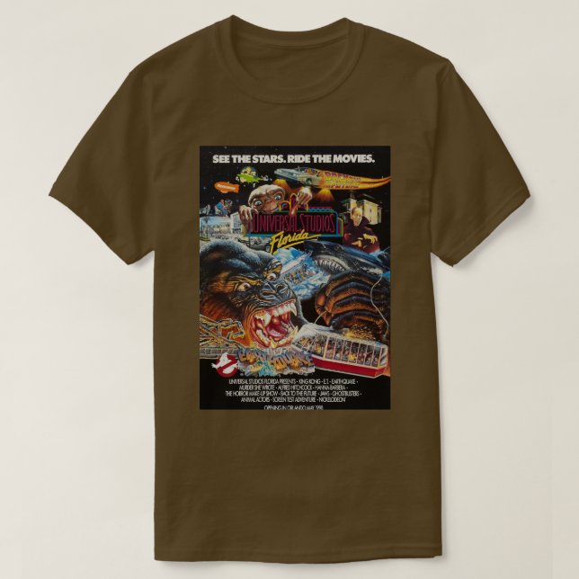 T-shirt Voir les stars Ride the Movies (Design devant)