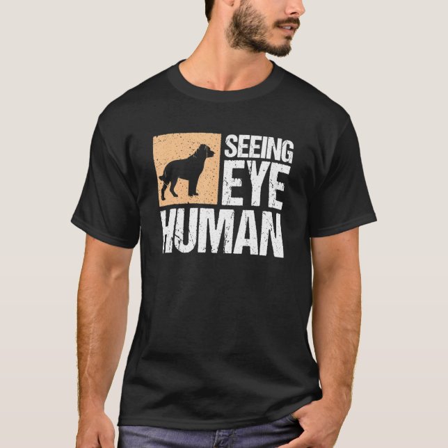 T-shirt Voir les yeux personne aveugle humaine 2 (Devant)