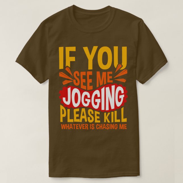 T-shirt Voir moi jogging (Design devant)