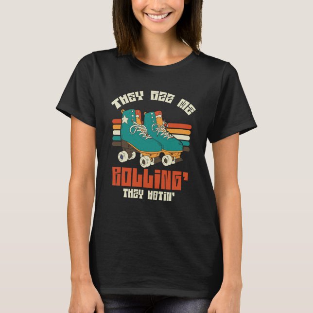 T-shirt Voir Moi Rolling Roller Skate (Devant)