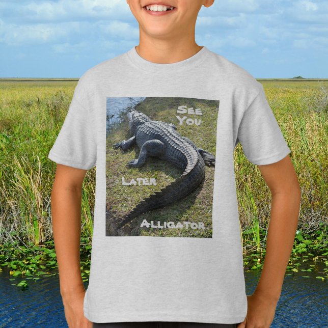 T-shirt Voir plus tard Alligator Everglades Floride (Créateur téléchargé)