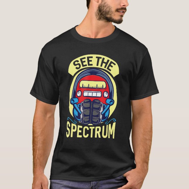 T-shirt Voir Spectrum Amateur Radio (Devant)