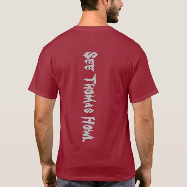 T-shirt Voir Thomas Howl Original Logo shirt (Maroon) (Dos)
