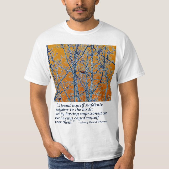 T-shirt Voisin aux oiseaux - Thoreau (Devant)