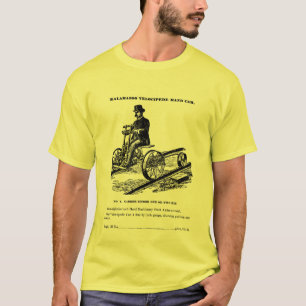 T-shirt Voiture 1887 de main de chemin de fer de vélo sur