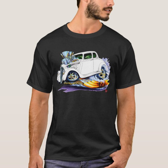 T-shirt Voiture 1933-36 de blanc de Willys (Devant)