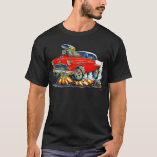 T-shirt Voiture 1955 de rouge de Chevy Belair