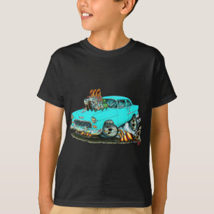 T-shirt Voiture 1955 de turquoise de Chevy 150-210
