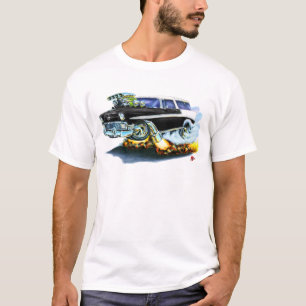 T-shirt Voiture 1956 de noir de nomade de Chevy