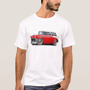 T-shirt Voiture 1956 supérieure Rouge-Blanche de nomade