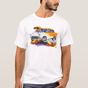 T-shirt Voiture 1957 de flammes de Chevy 150-210