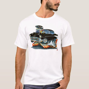 T-shirt Voiture 1957 noire de Chevy Belair