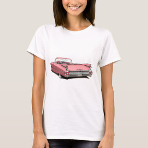 T-shirt Voiture 1959 rose de Cadillac
