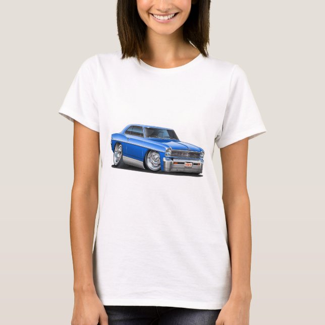 T-shirt Voiture 1966-67 de bleu de nova (Devant)