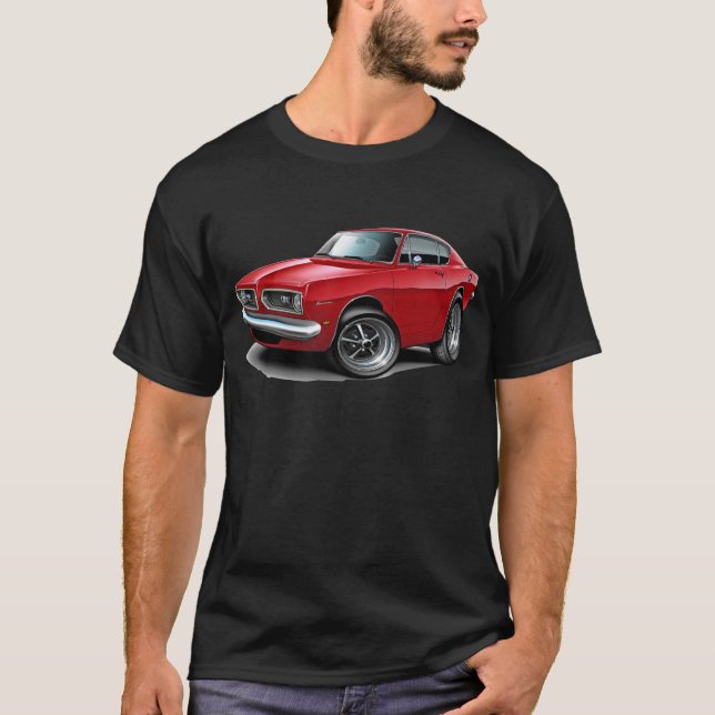 T-shirt Voiture 1967-69 de rouge de barracuda (Devant)