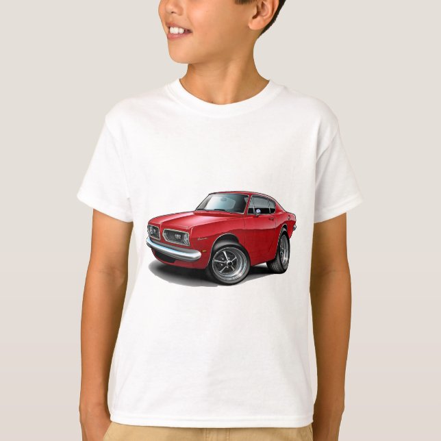 T-shirt Voiture 1967-69 de rouge de barracuda (Devant)