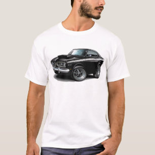 T-shirt Voiture 1967-69 Noir-Blanche de barracuda
