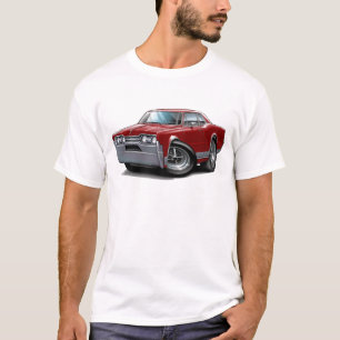 T-shirt Voiture 1967 de rouge foncé de sabre d'abordage