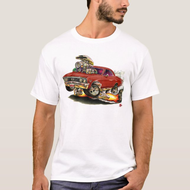 T-shirt Voiture 1967 marron de Chevelle (Devant)