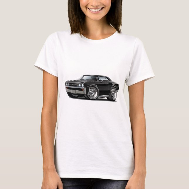 T-shirt Voiture 1967 noire de Chevelle (Devant)