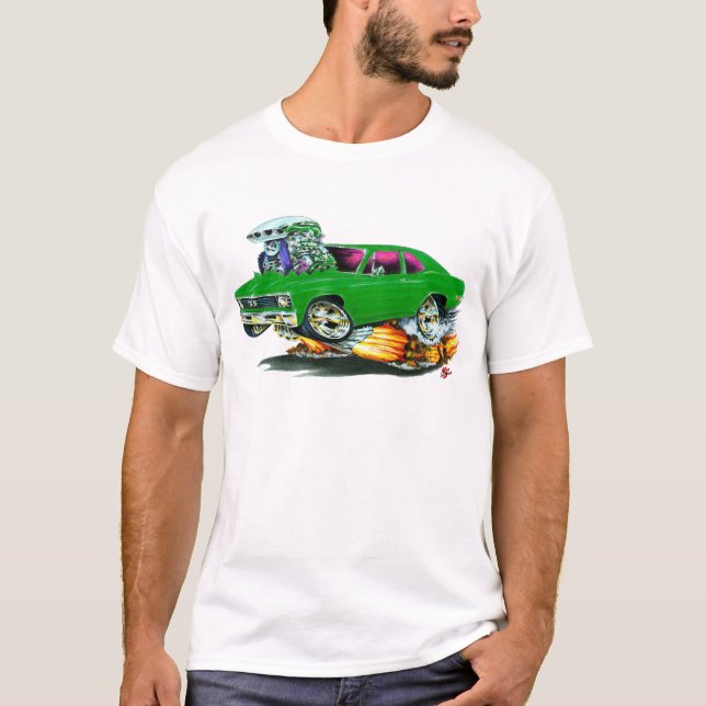 T-shirt Voiture 1968-70 verte de nova (Devant)