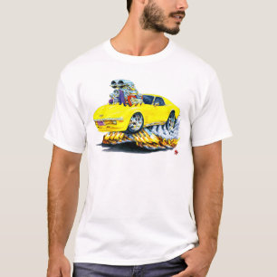 T-shirt Voiture 1968-72 jaune de Corvette