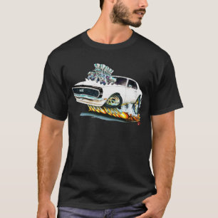 T-shirt Voiture 1968 Blanc-Noire de Camaro