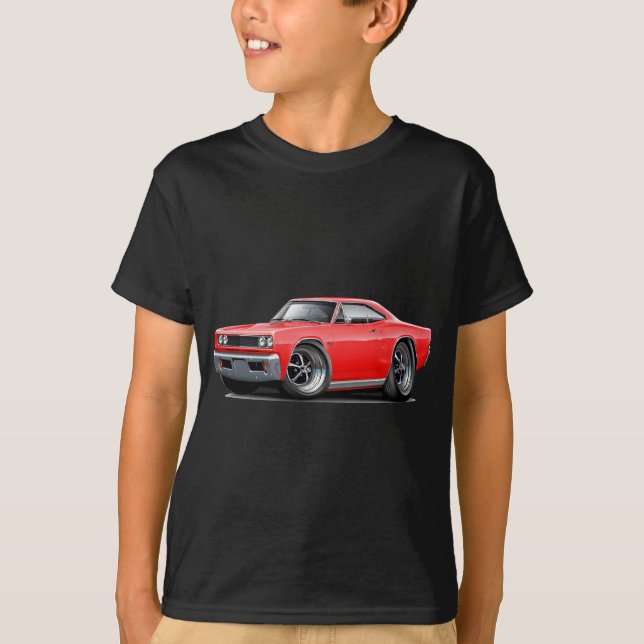 T-shirt Voiture 1968 de rouge de Coronet droite (Devant)