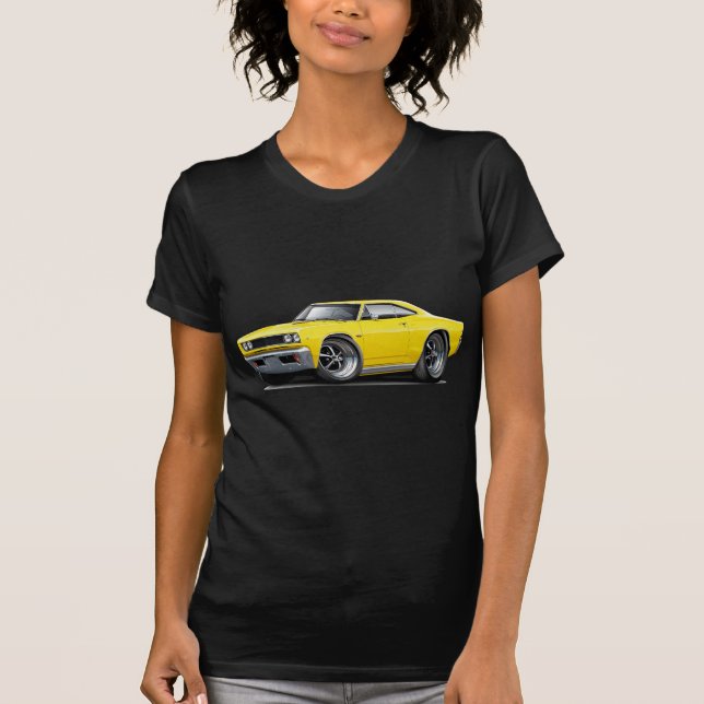 T-shirt Voiture 1968 jaune de Coronet droite (Devant)