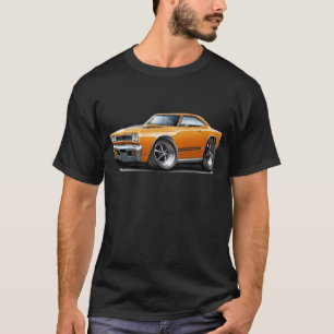 T-shirt Voiture 1968 Orange-Noire de Plymouth GTX