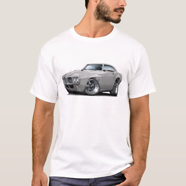 T-shirt Voiture 1969 argentée de Firebird (Devant)