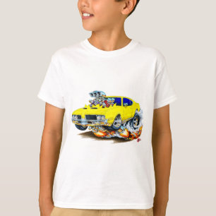 T-shirt Voiture 1969 de jaune de sabre d'abordage d'Olds